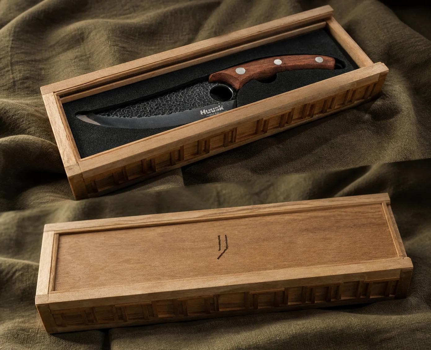 Cuchillo Forjado "Kenshō" con Estuche